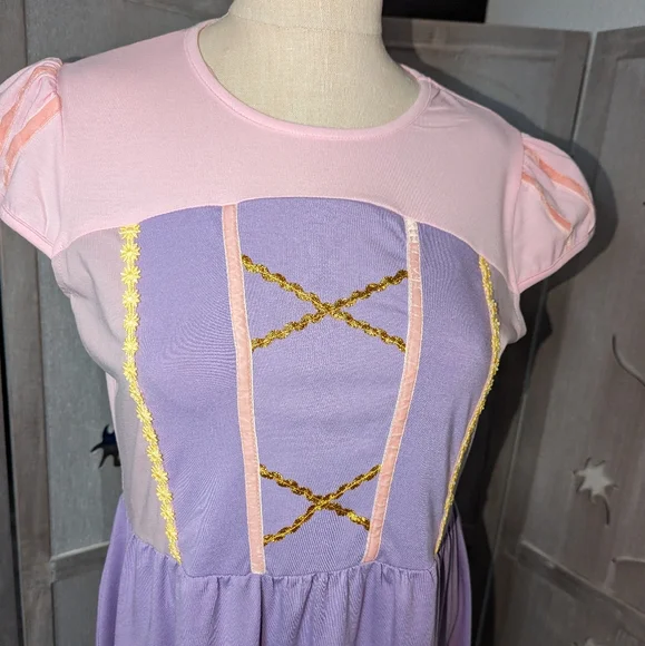 New Women Adult vacation Summer dress size XS - XXL princess Rapunzel - Picture 2 of 13